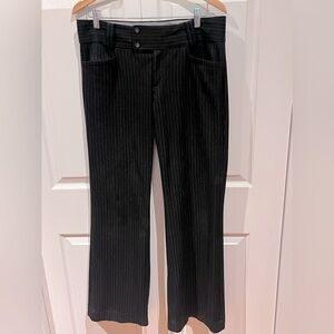 Banana Republic Black Pinstripe Trousers - Sloan Fit
